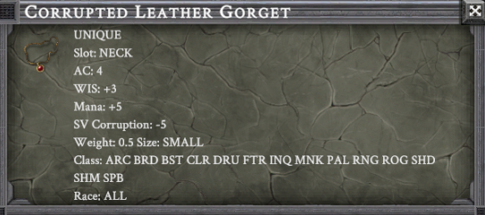 CORRUPTED LEATHER GORGET item card